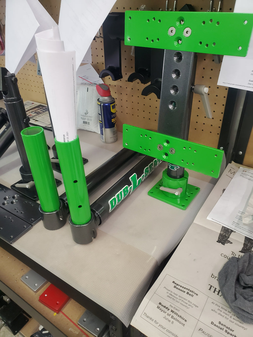 Electronics Holder with Telescoping Height, Folding & Locking Bridge – Single or Dual ADD colors Combo in special instruuction at checkout